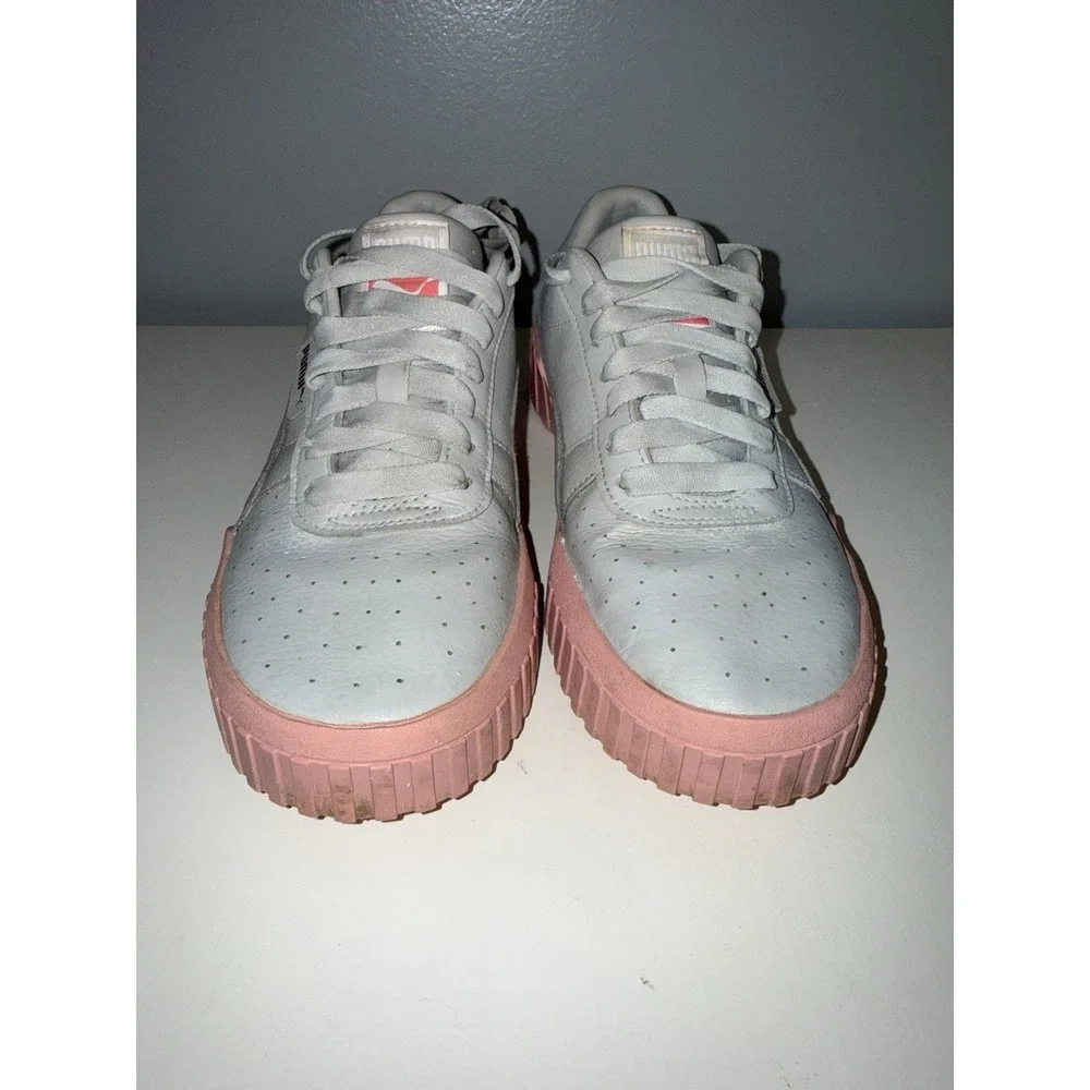 Puma California Chase Tennis Running Shoes Womens Size 7C Gray Leather 370669-04
